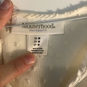 White Motherhood Maternity midi Dress